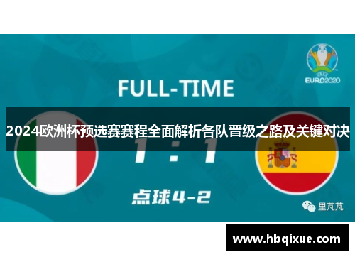 2024欧洲杯预选赛赛程全面解析各队晋级之路及关键对决